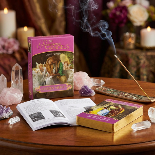 Romance Angels Oracle – 44 Gilded Oracle Deck & Guide Booklet by Doreen (reprint version)