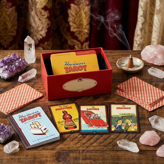 The Housewives Tarot- Retro Domestic Divination Kit | Cards & Guidebook