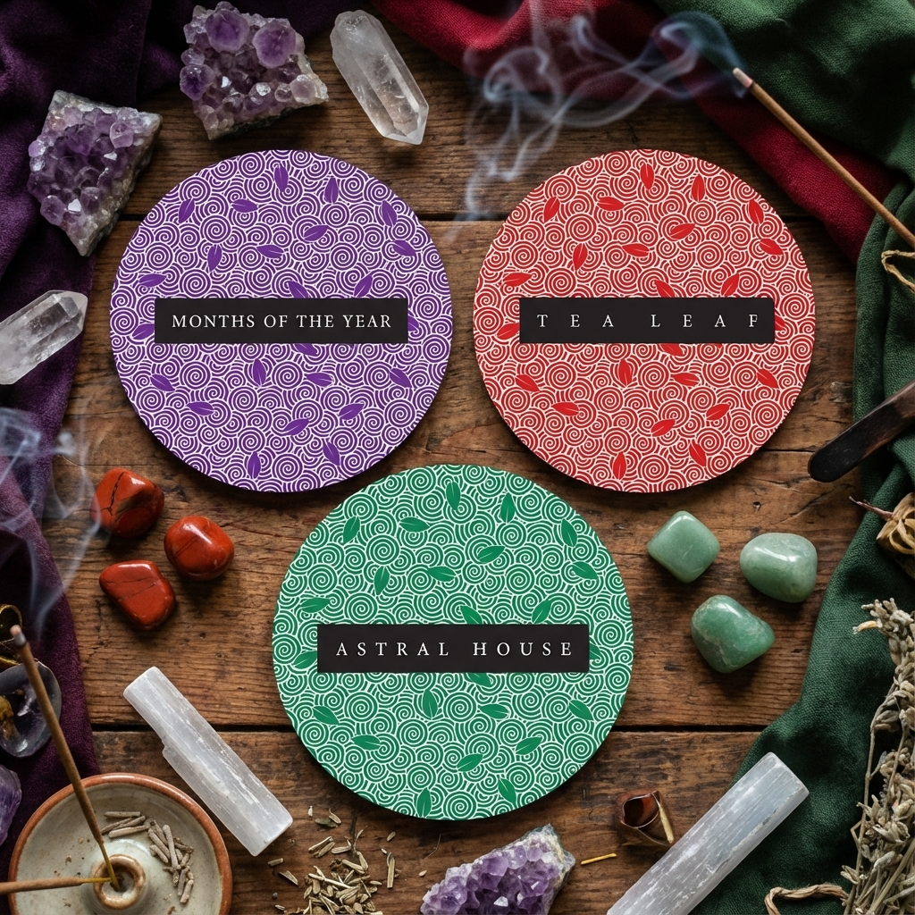 Tea Leaf Fortune Cards – 200-Card Divination Deck & Illustrated Guidebook