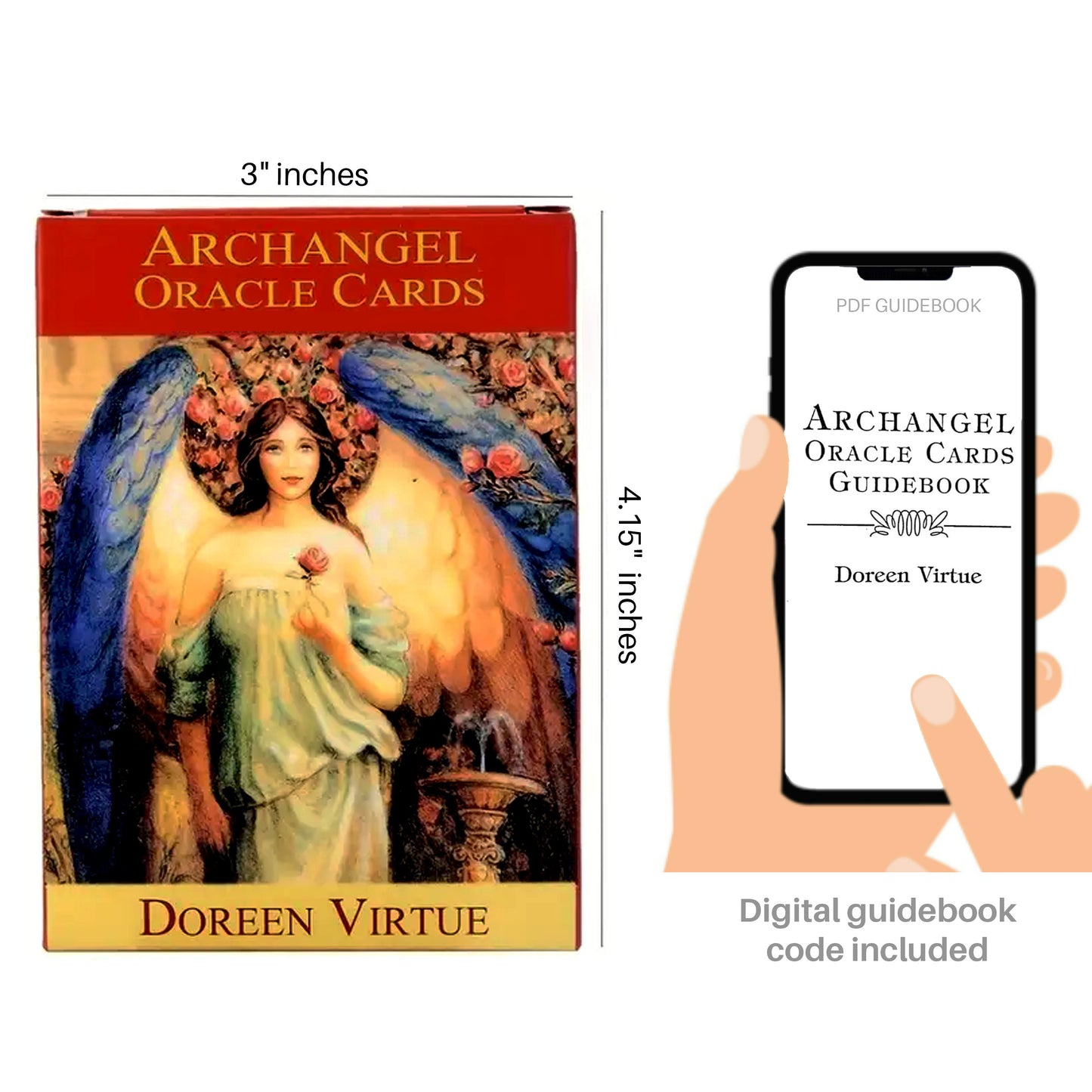 Archangel Oracle Card (small reprint version): 45 Oracle Cards & pdf guide, Doreen Virtue