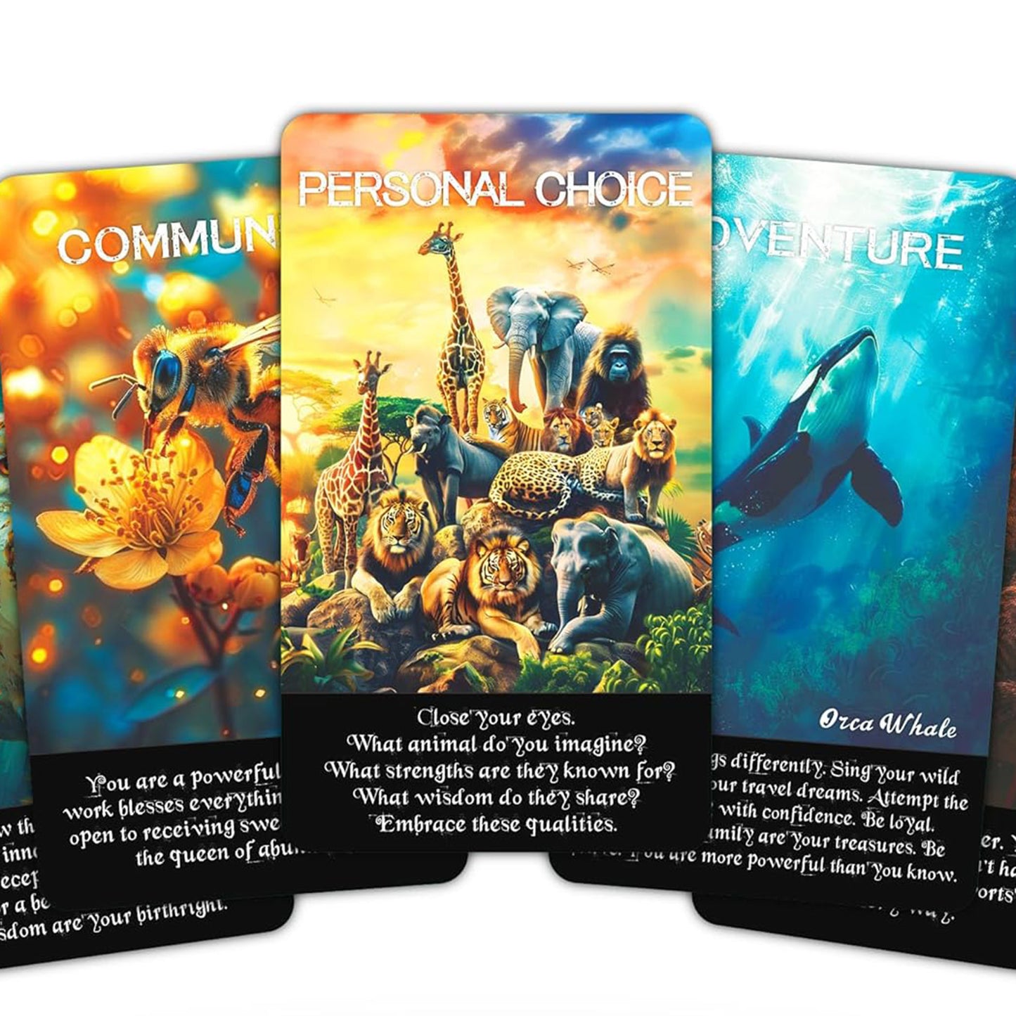 Spirit Animals Oracle: 52 Card Deck with keywords and messages