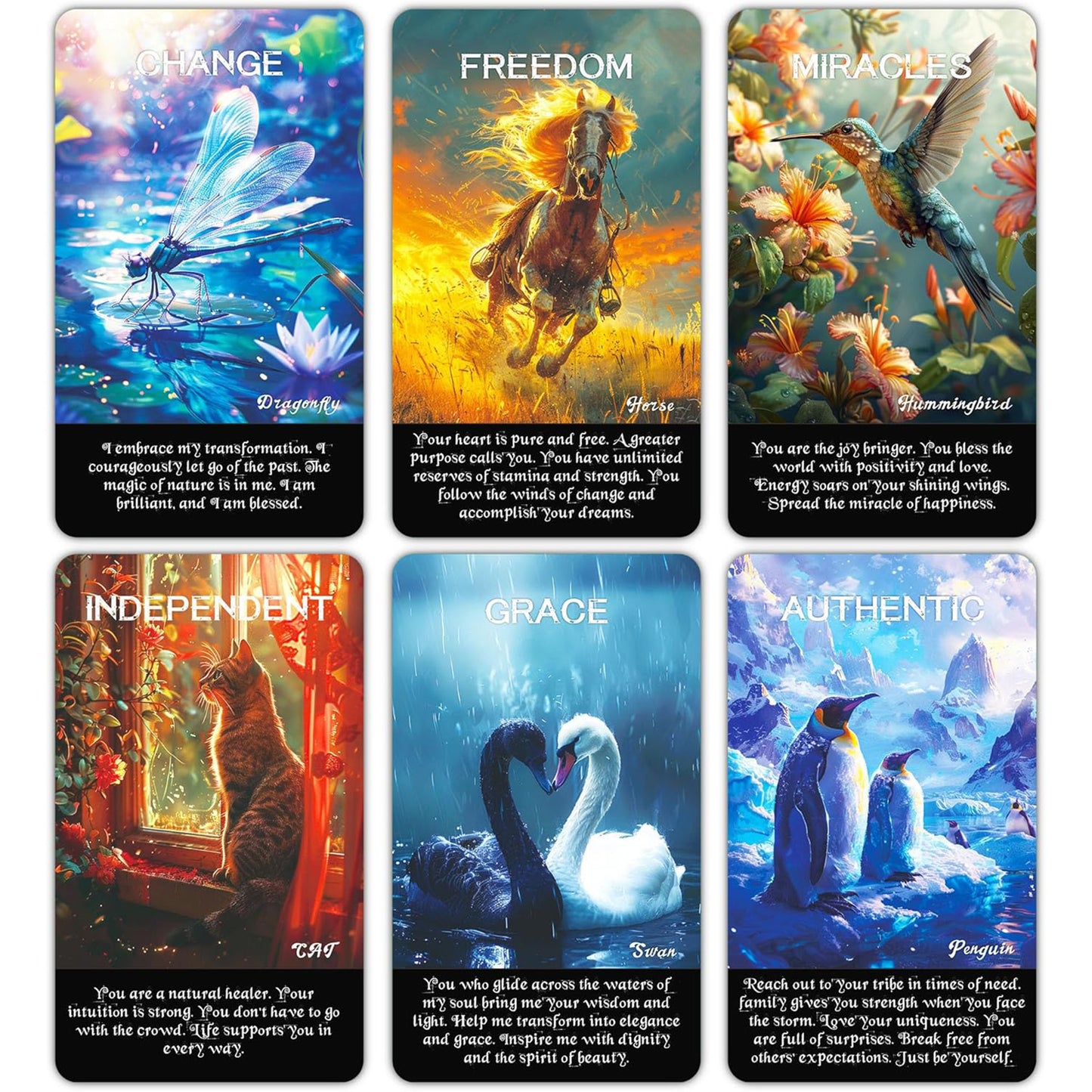 Spirit Animals Oracle: 52 Card Deck with keywords and messages