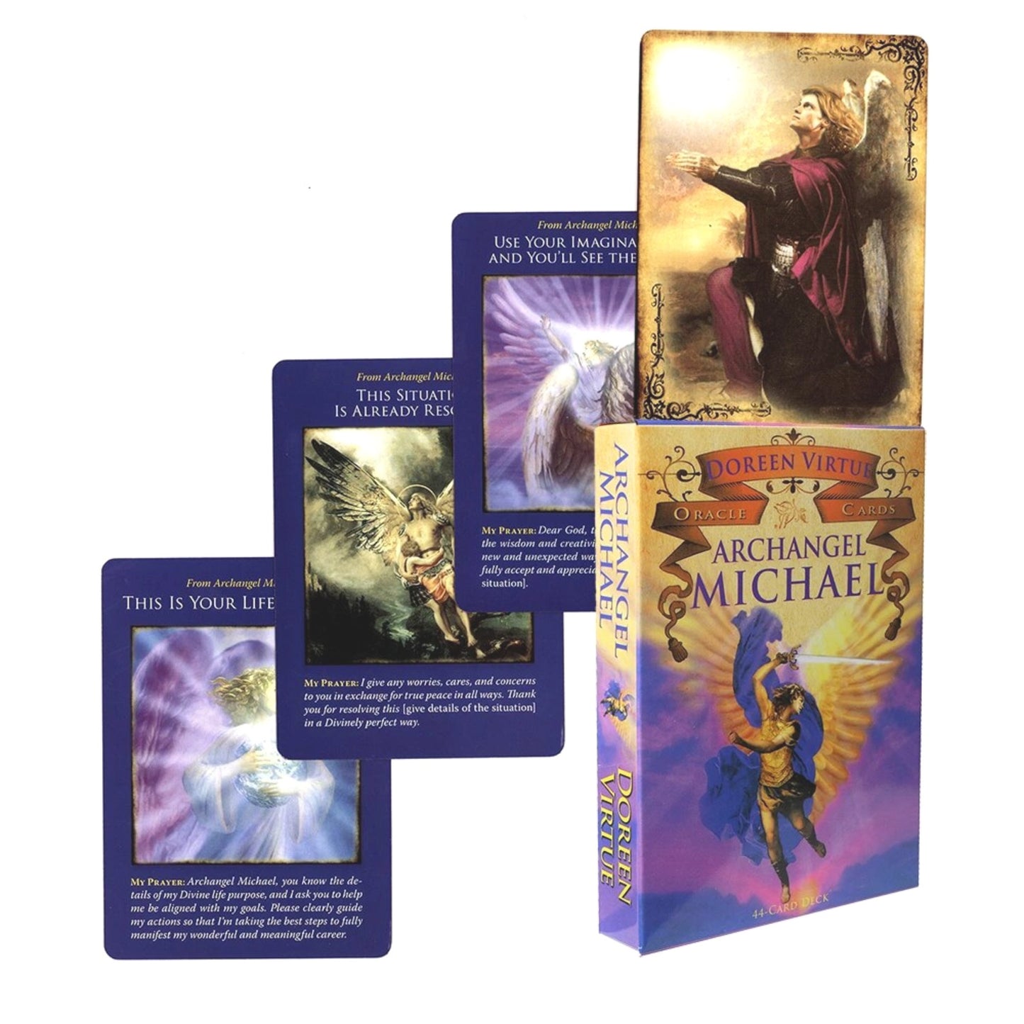 Archangel Michael Oracle (small reprint version): 44 Oracle Card Deck & pdf guide - Doreen Virtue