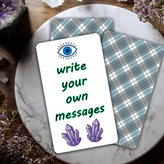 Blank Tarot Cards: 80 Round-Cornered Tarot Plaid Cards