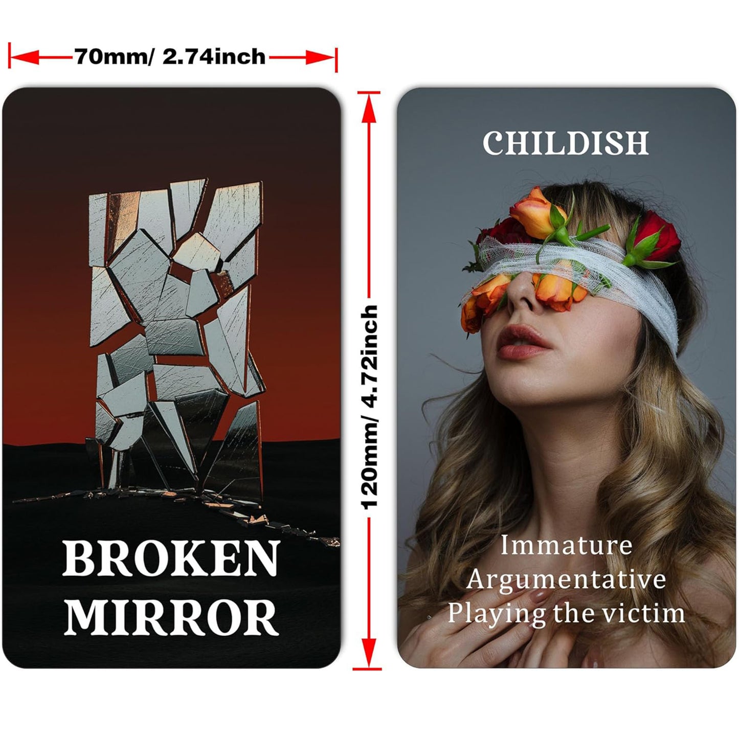 Broken Mirror Oracle: 55 Card Deck with keywords and messages