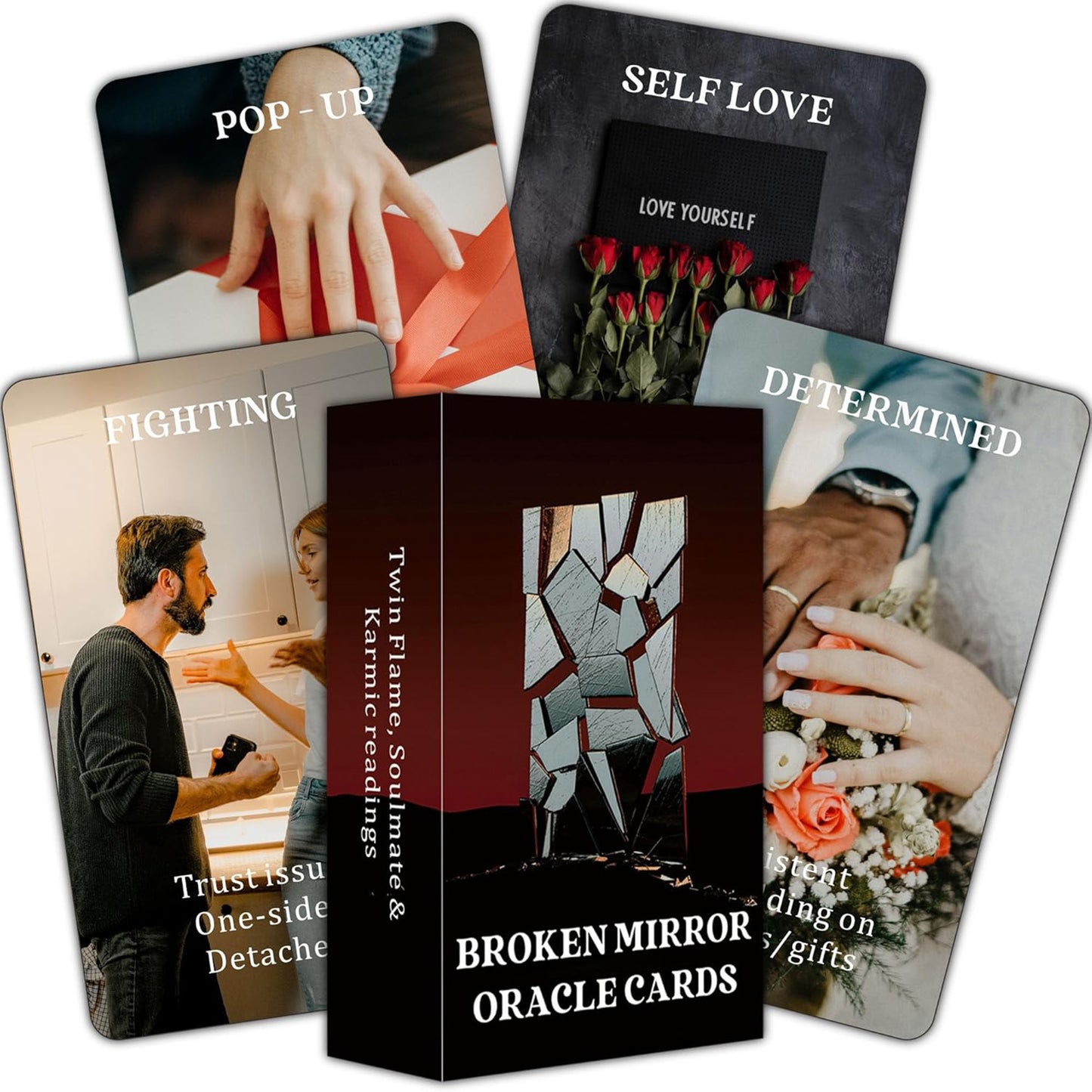 Broken Mirror Oracle: 55 Card Deck with keywords and messages