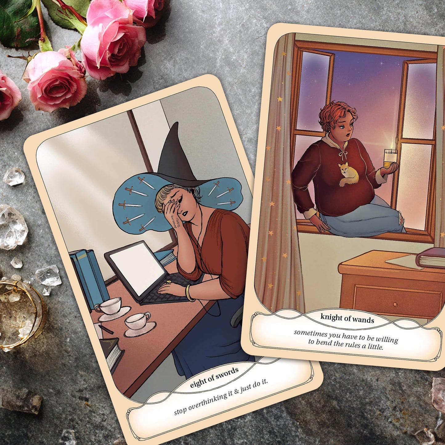 Cozy Witch Tarot Deck and Guidebook – Illustrated Witchy Tarot Cards for Beginners, Witches & Spiritual Growth