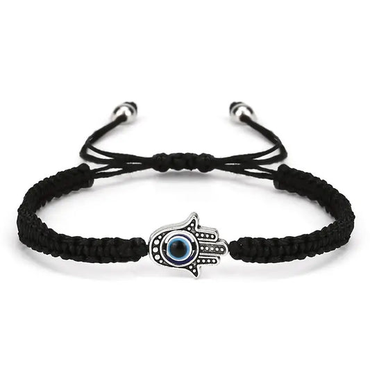 Braided Adjustable Bracelet Hamsa Evil Eye bracelet, protect yourself from negative energies, 3 colors very stylish