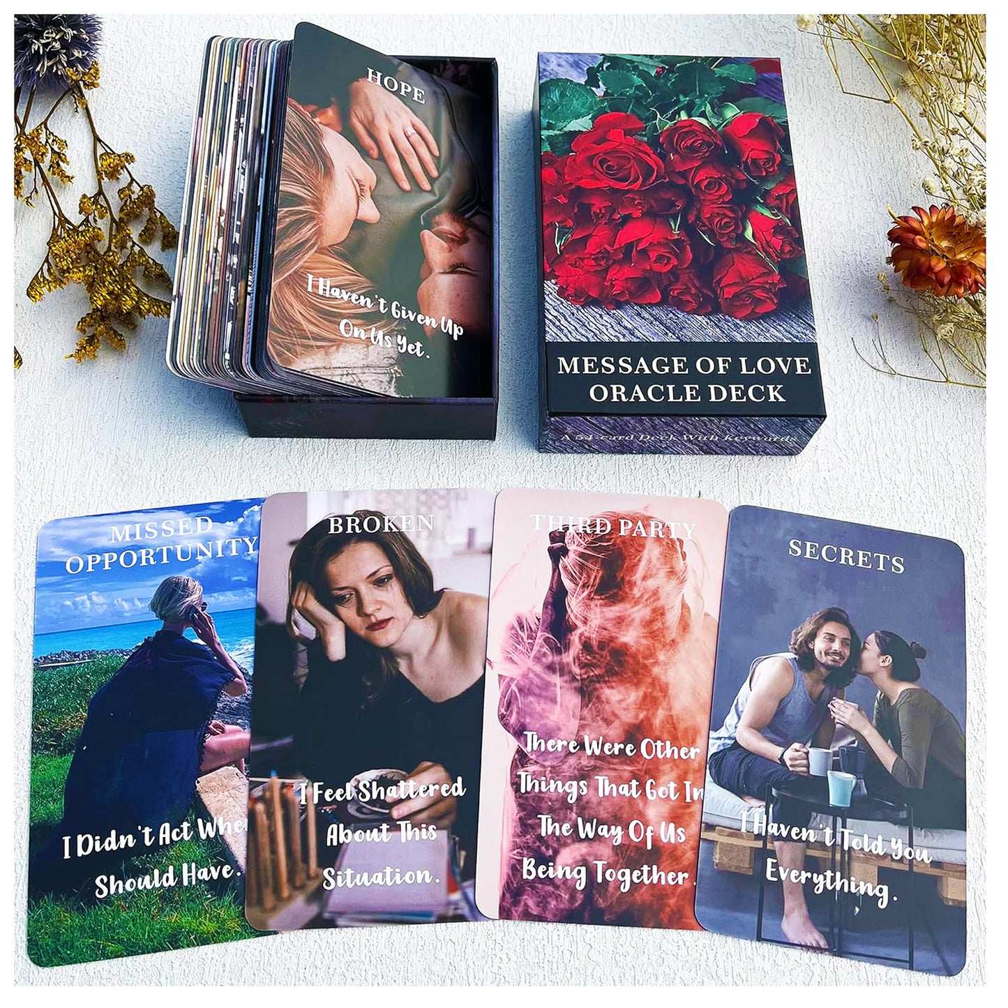 Message of Love Oracle Deck: 54 Oracle Cards for twin flame reading, love reading, relationship reading