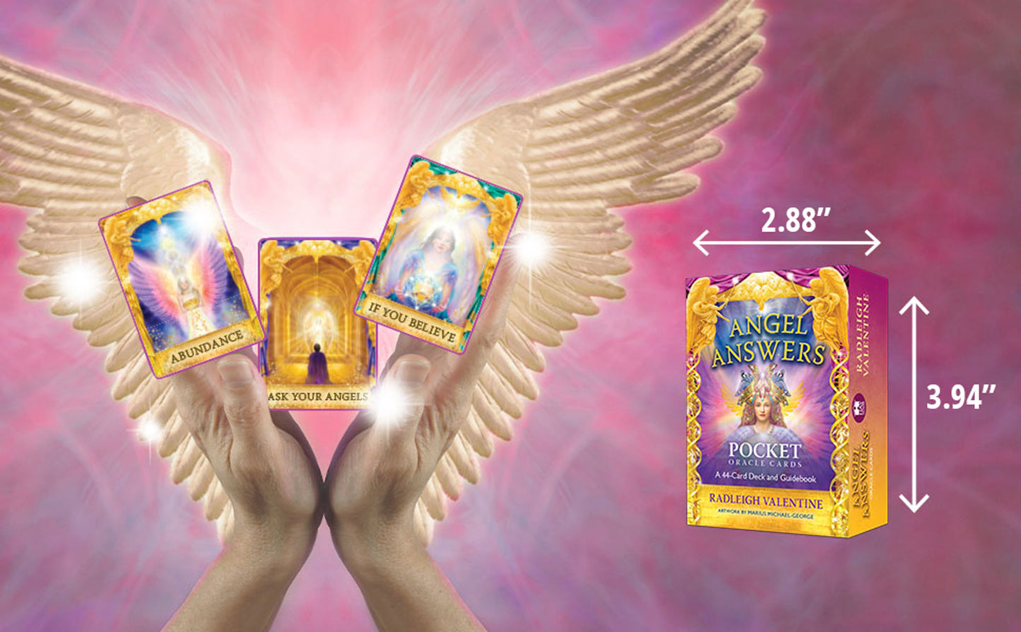 Angel Answers (Pocket Size Oracle Deck): 44 Pocket Oracle Cards and Guidebook,