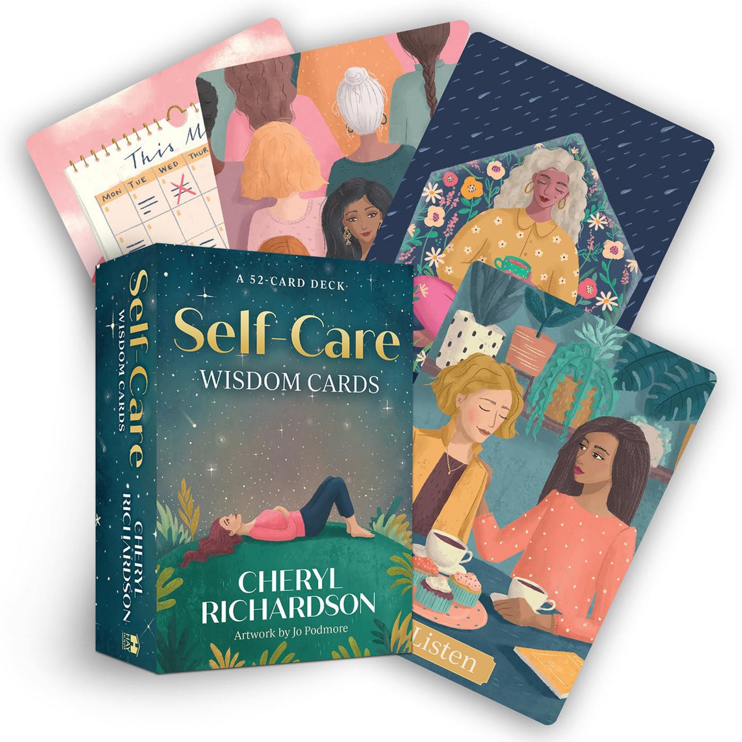 Self-Care Wisdom Cards: 52 Oracle Card Deck with messages for positive changes