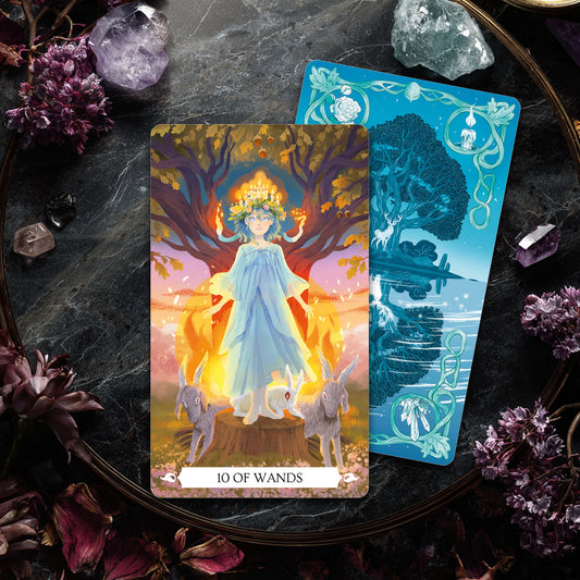 Under The Oak Tarot – 78 Gilded Card Deck & Guidebook