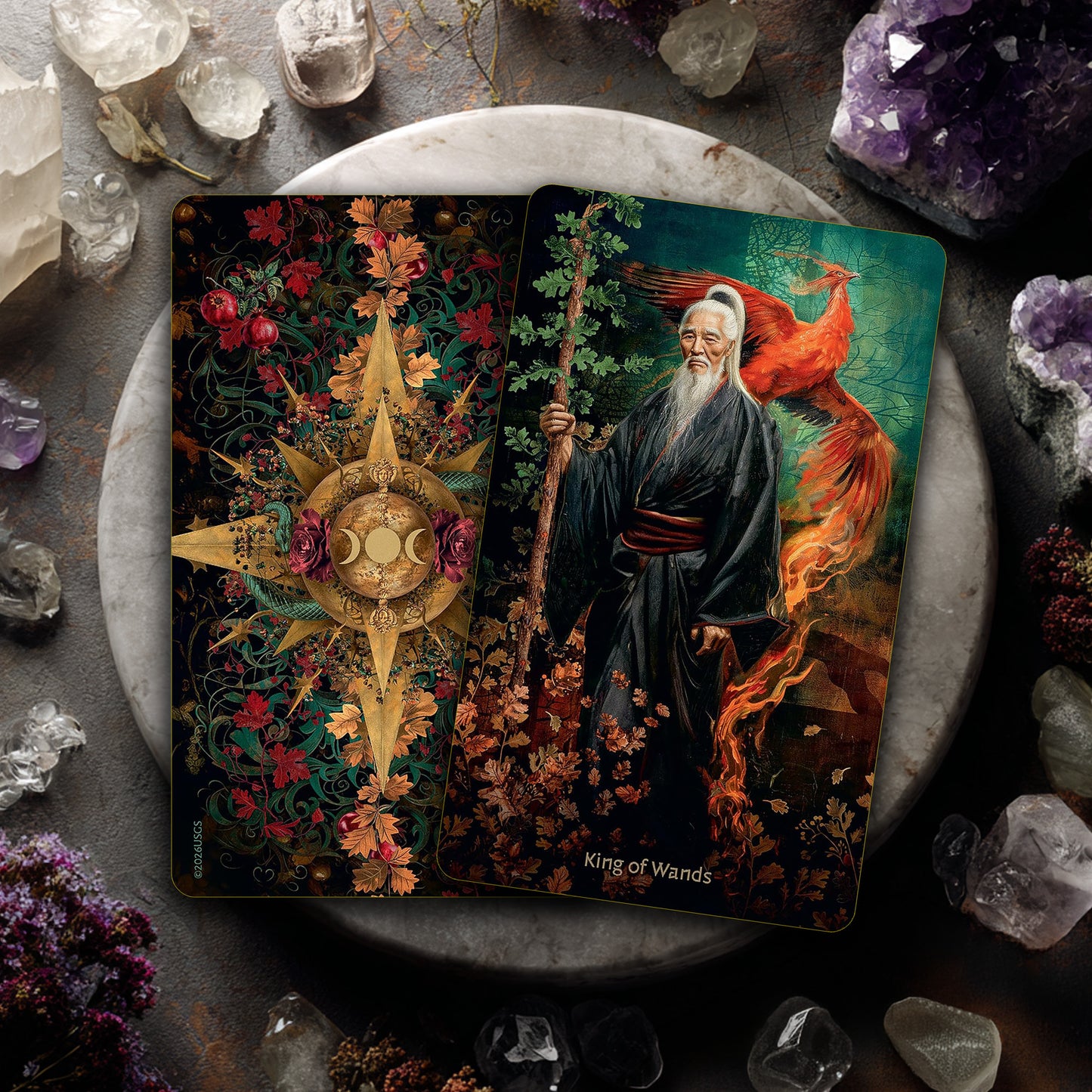 W.I.T.C.H. Tarot - Gold Gilt-Edged Card Deck & Guidebook