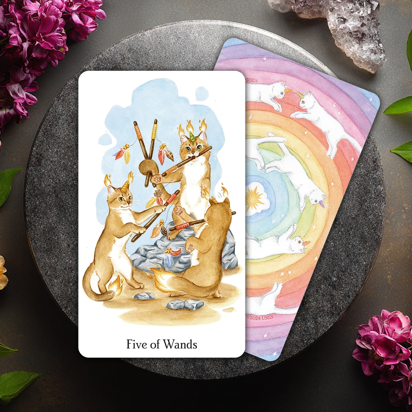 Caticorn Tarot: 78 Tarot Cards & Guidebook Set