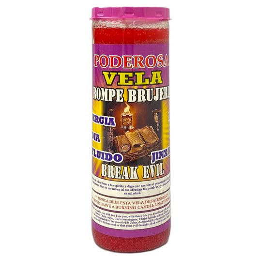 Break Evil - Fixed and Scented 7 Day Candle - Veladora Preparada Rompe Brujeria