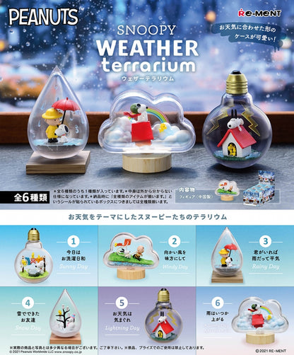 Re-ment SNOOPY WEATHER terrarium collection
