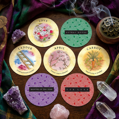 Tea Leaf Fortune Cards – 200-Card Divination Deck & Illustrated Guidebook