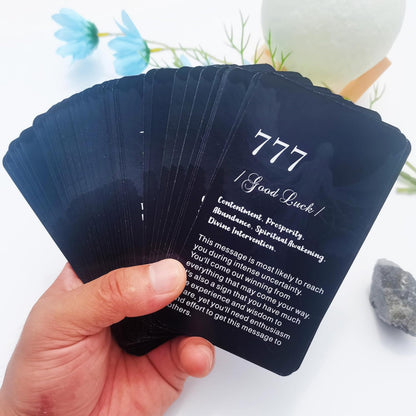 Angel Number Oracle Cards: 56 Oracle Card Deck with angelic messages for your higherself