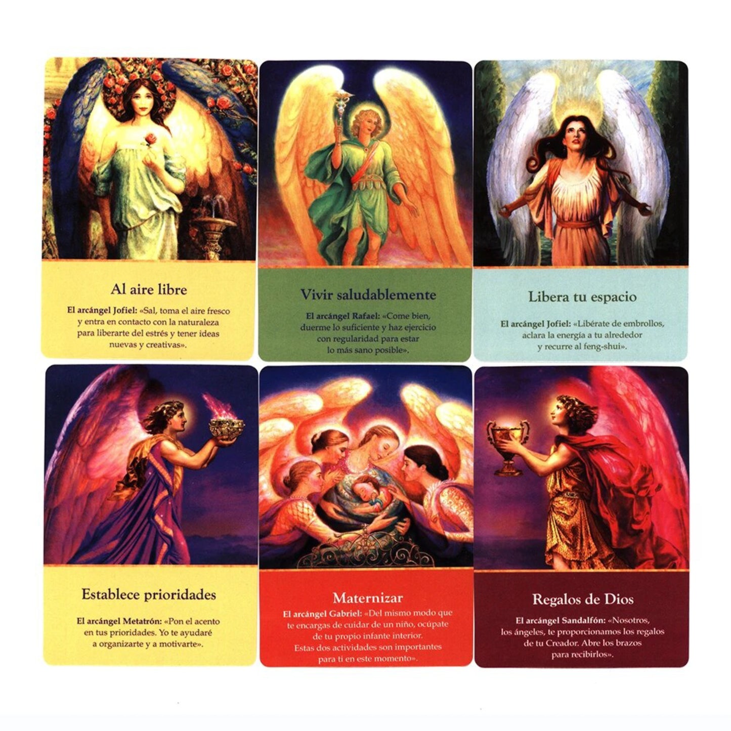 Cartas Adivinatorias De Los Arcángeles (Spanish Archangel Oracle Deck)