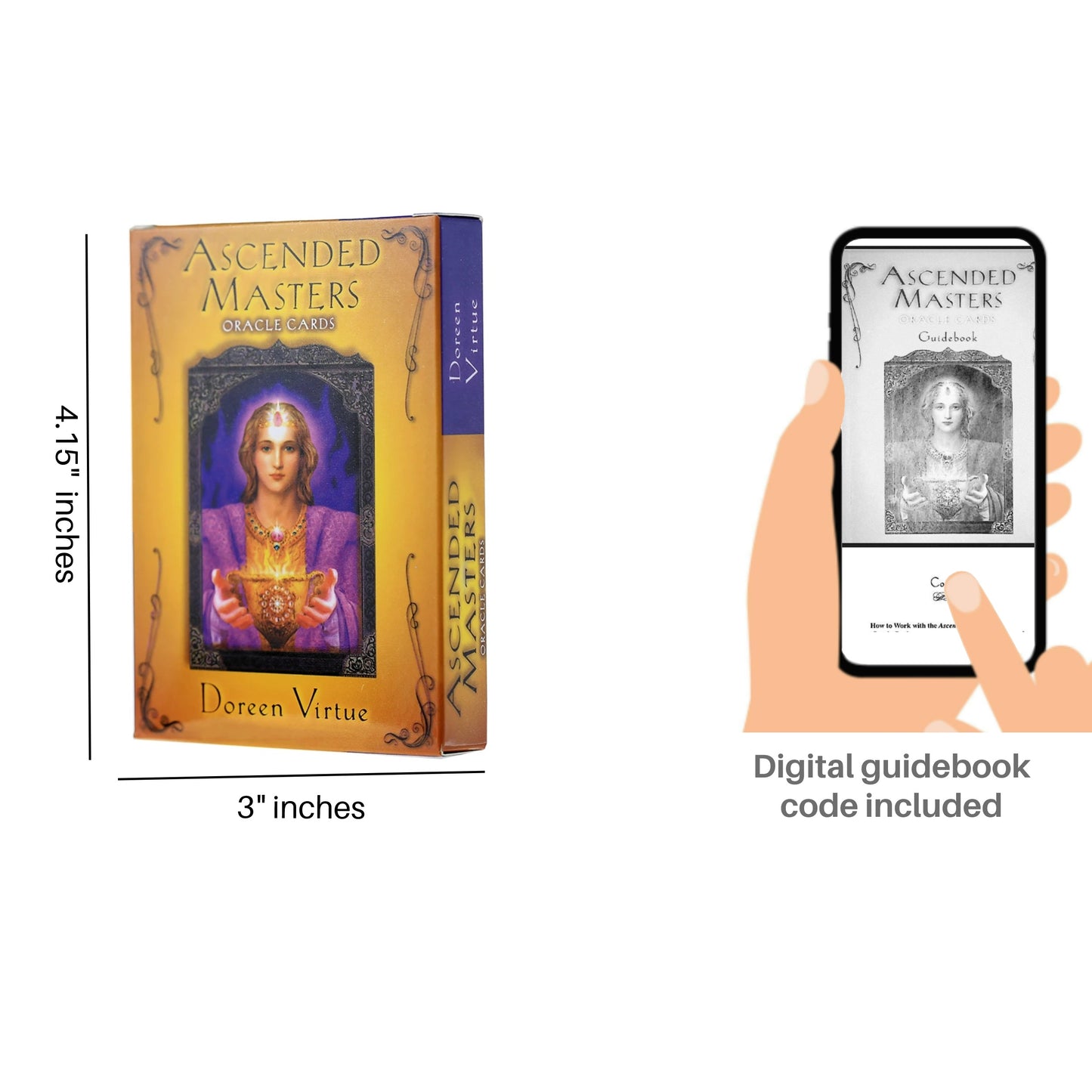 Ascended Masters Oracle Deck: 44 Oracle Cards by Doreen Virtue (small reprint version)