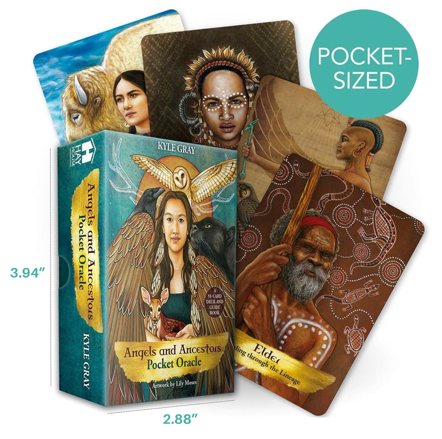 Angels and Ancestors Oracle (Pocket or Standard Size): A 55-Card Deck and Guidebook