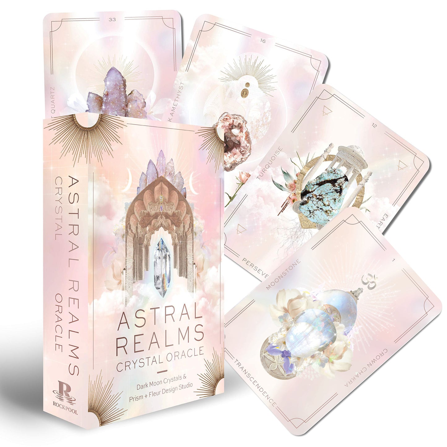 Astral Realms Crystal Oracle : A Gorgeous 33 Oracle Card Deck & Guidebook