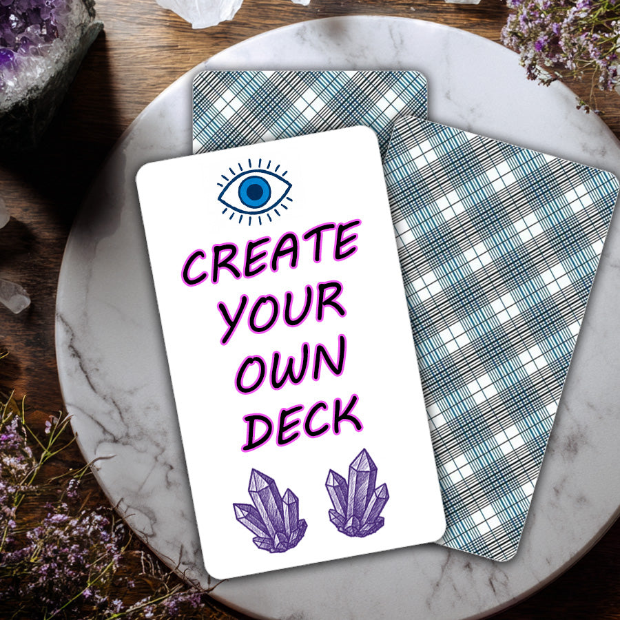 Blank Tarot Cards: 80 Round-Cornered Tarot Plaid Cards