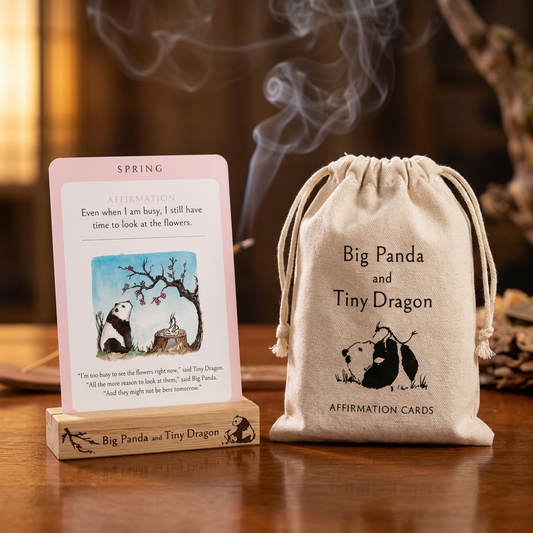 Big Panda and Tiny Dragon Affirmation Cards