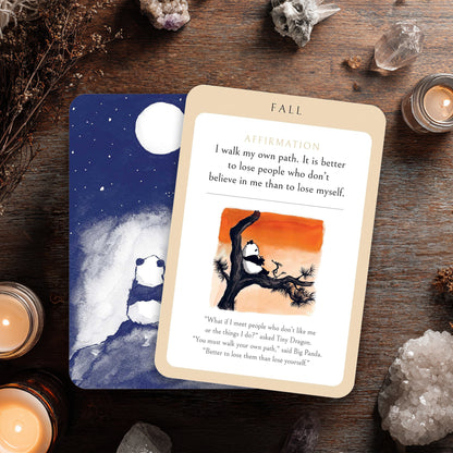 Big Panda and Tiny Dragon Affirmation Cards