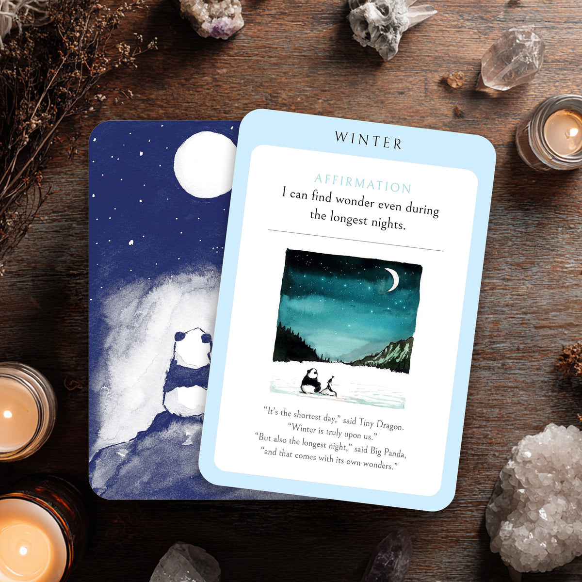 Big Panda and Tiny Dragon Affirmation Cards