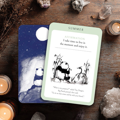 Big Panda and Tiny Dragon Affirmation Cards