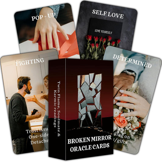 Broken Mirror Oracle: 55 Card Deck with keywords and messages