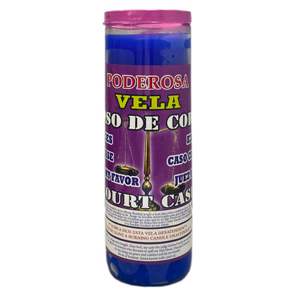 7 Day Candle For Court Case Fixed & Scented - Veladora Preparada Para Caso De Corte