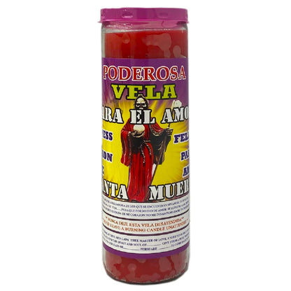 7 Day Candle - Santa Muerte For Love - Fixed Candle Ready To Use Spiritual Candle