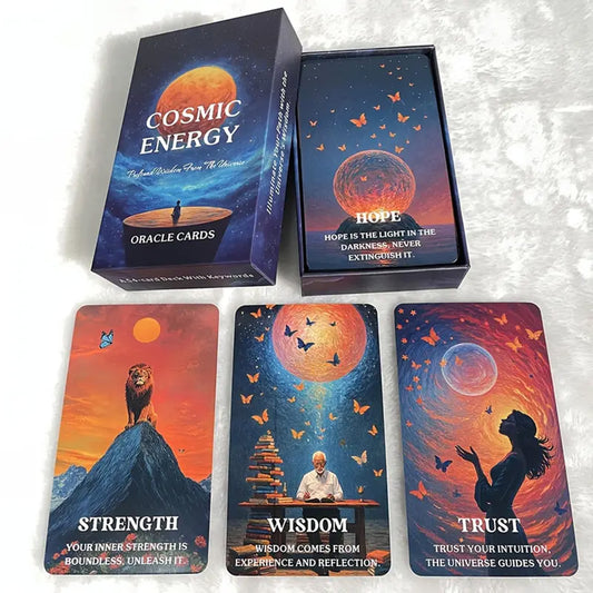 Cosmic Energy Oracle Cards: 54 Oracle card deck with keywords