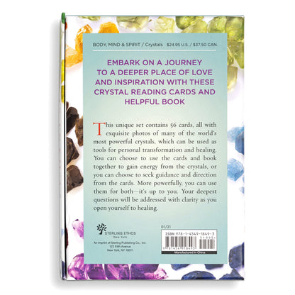 Crystal Reading Cards: The Healing Oracle; 56 Oracle Card Deck & Guidebook