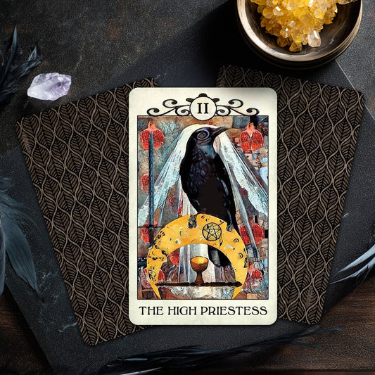 Crow Tarot Pocket Edition: 78 Tarot Card Deck & Guidebook