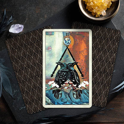 Crow Tarot Deck - Divine with the Mystical Wisdom of Crows and Ravens
