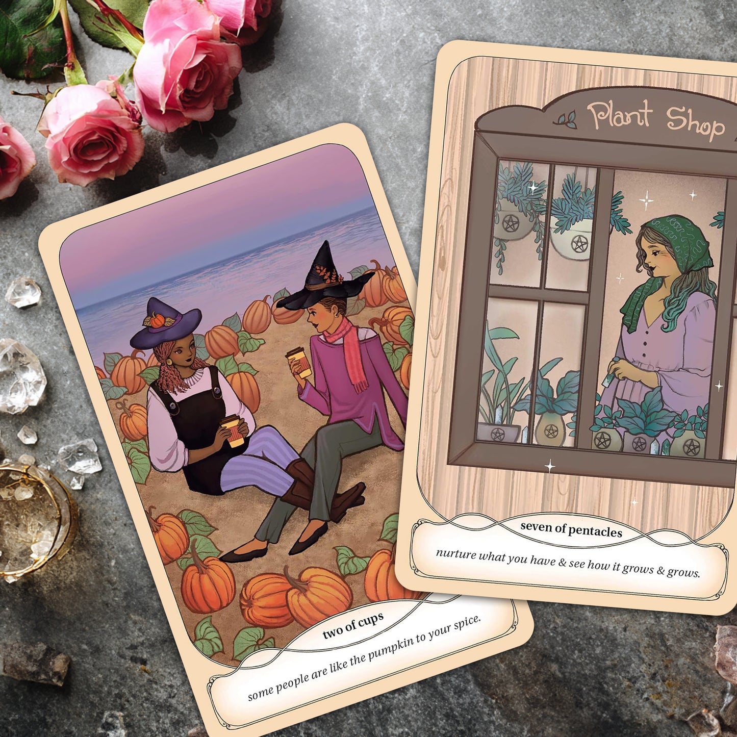 Cozy Witch Tarot Deck and Guidebook – Illustrated Witchy Tarot Cards for Beginners, Witches & Spiritual Growth