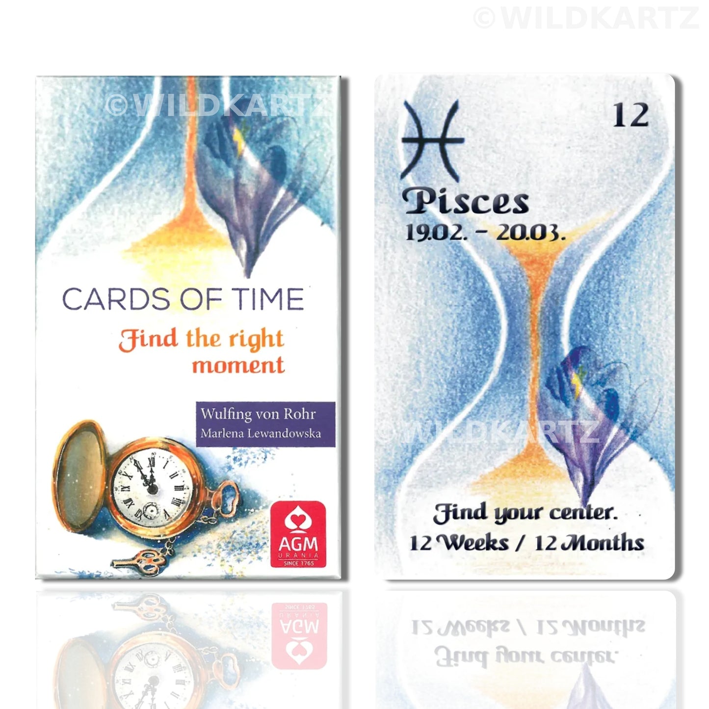 Cards of Time Oracle: Find the right Moment; 33 Oracle Cards & Guide Booklet