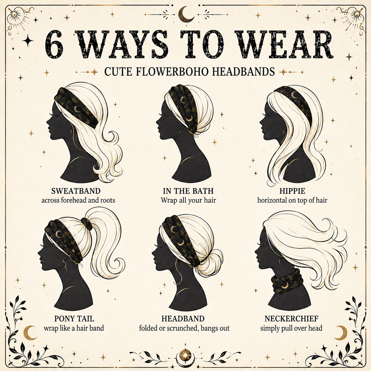 Crescent Moon Headband - Everywear is Magical