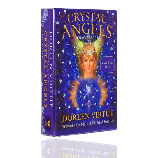 Crystal Angels Oracle Deck: 44 Oracle Card Deck with pdf guidebook by Doreen Virtue (small reprint version)