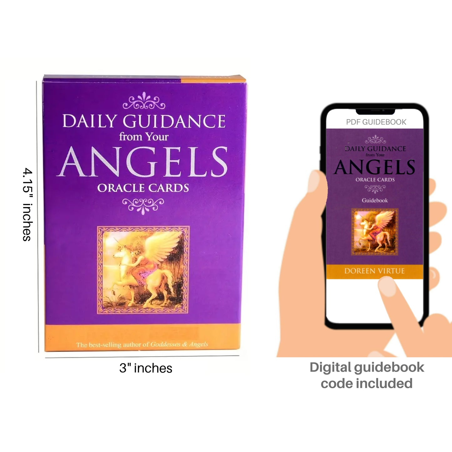 Daily Guidance from Your Angels Oracle: (small reprint version) 44 Oracle Cards & pdf guide - Doreen Virtue