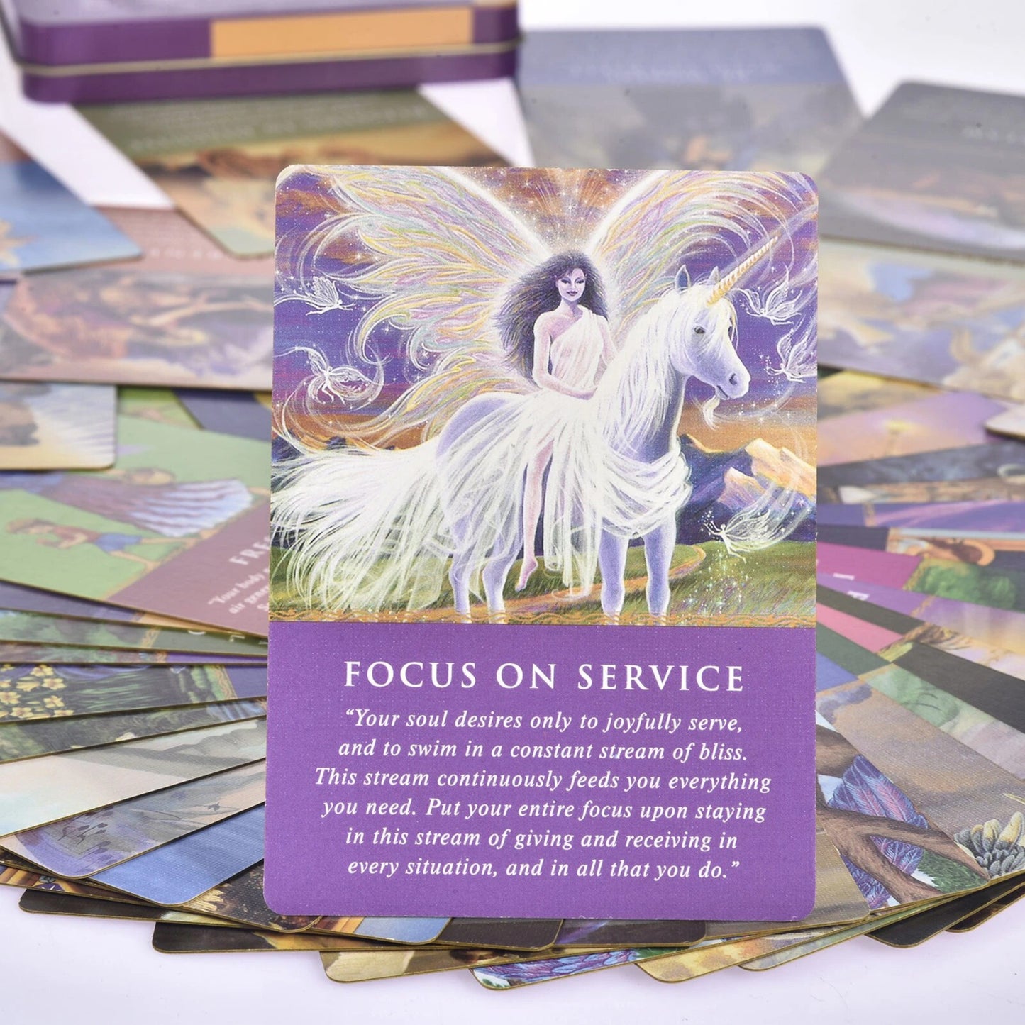 Daily Guidance from Your Angels Oracle: (small reprint version) 44 Oracle Cards & pdf guide - Doreen Virtue