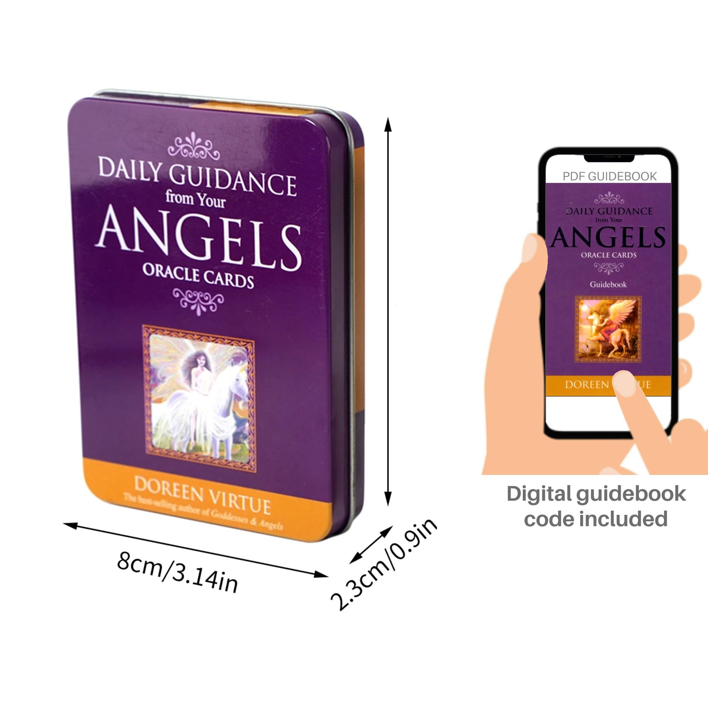 Daily Guidance from Your Angels Oracle: (small reprint version) 44 Oracle Cards & pdf guide - Doreen Virtue