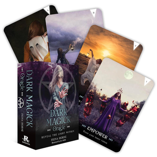 Dark Magick Oracle: Reveal the Light Within -36 Gilded Oracle Cards & Guidebook