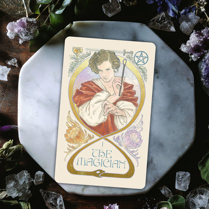 Ethereal Visions Illuminated Tarot Deck - 80 Cards Deck & Expanded Guidebook