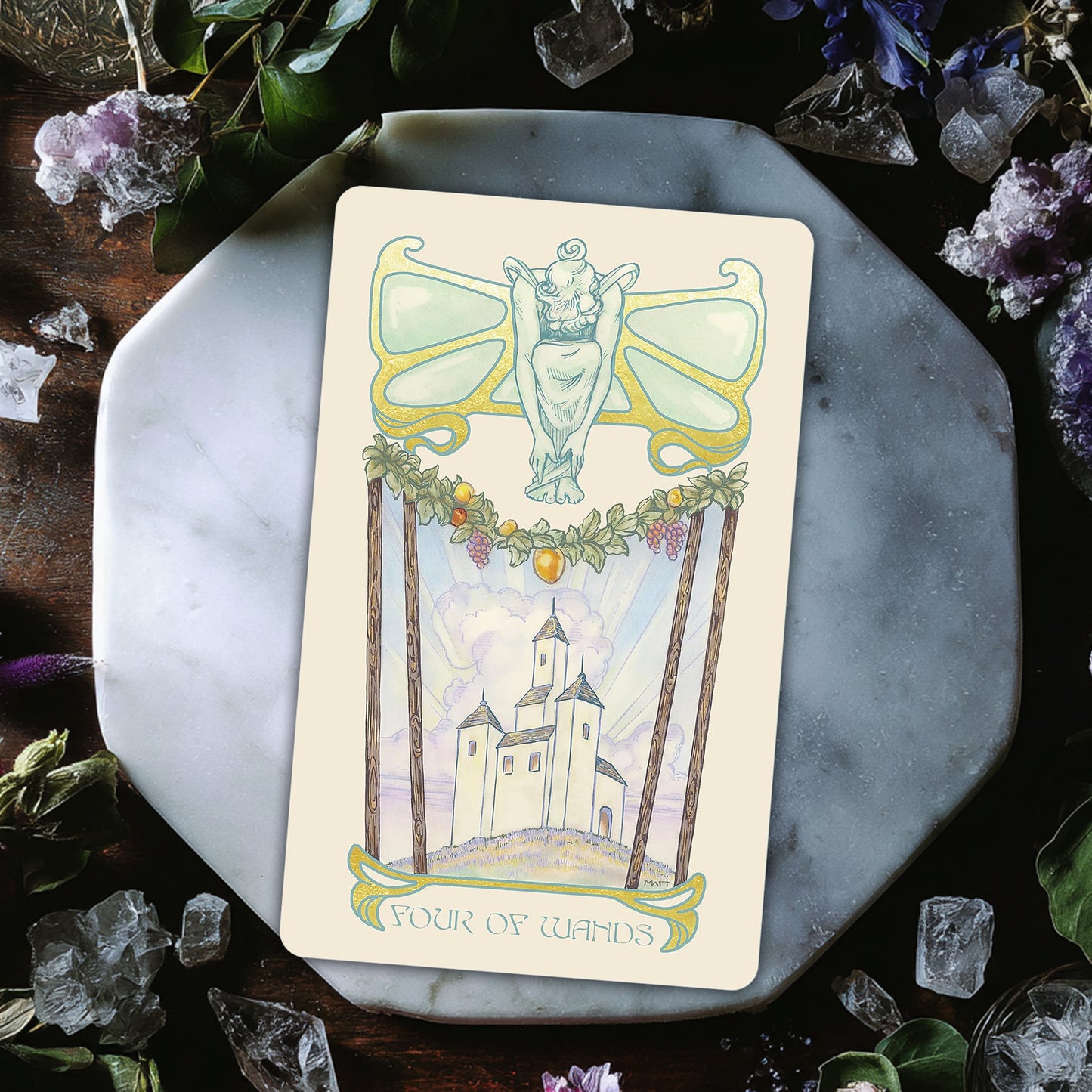 Ethereal Visions Illuminated Tarot Deck - 80 Cards Deck & Expanded Guidebook