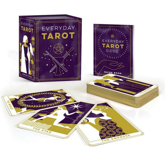 Everyday Tarot Mini Tarot Deck: 78 mini tarot card deck & guidebook