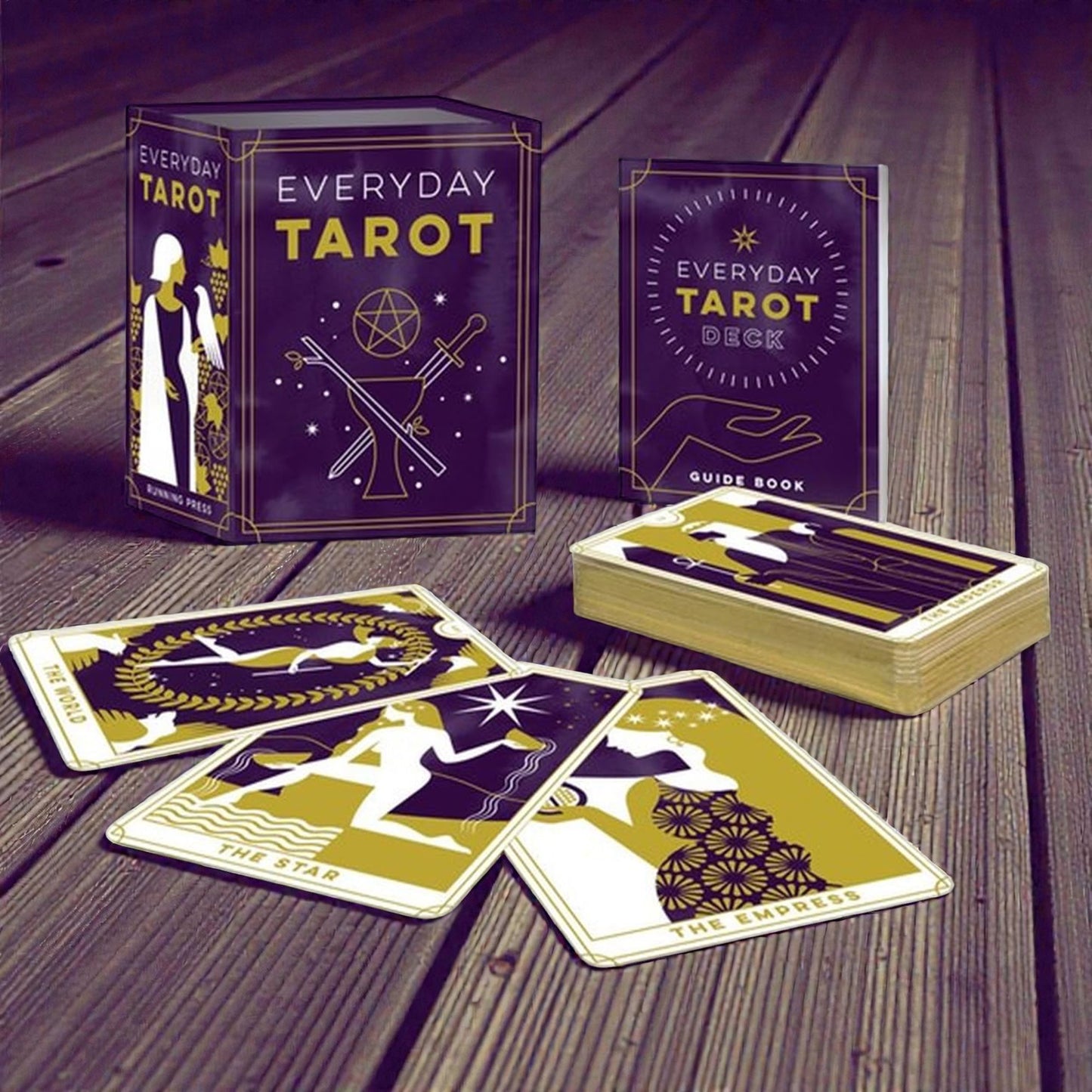 Everyday Tarot Mini Deck: 78 mini tarot card deck & guidebook